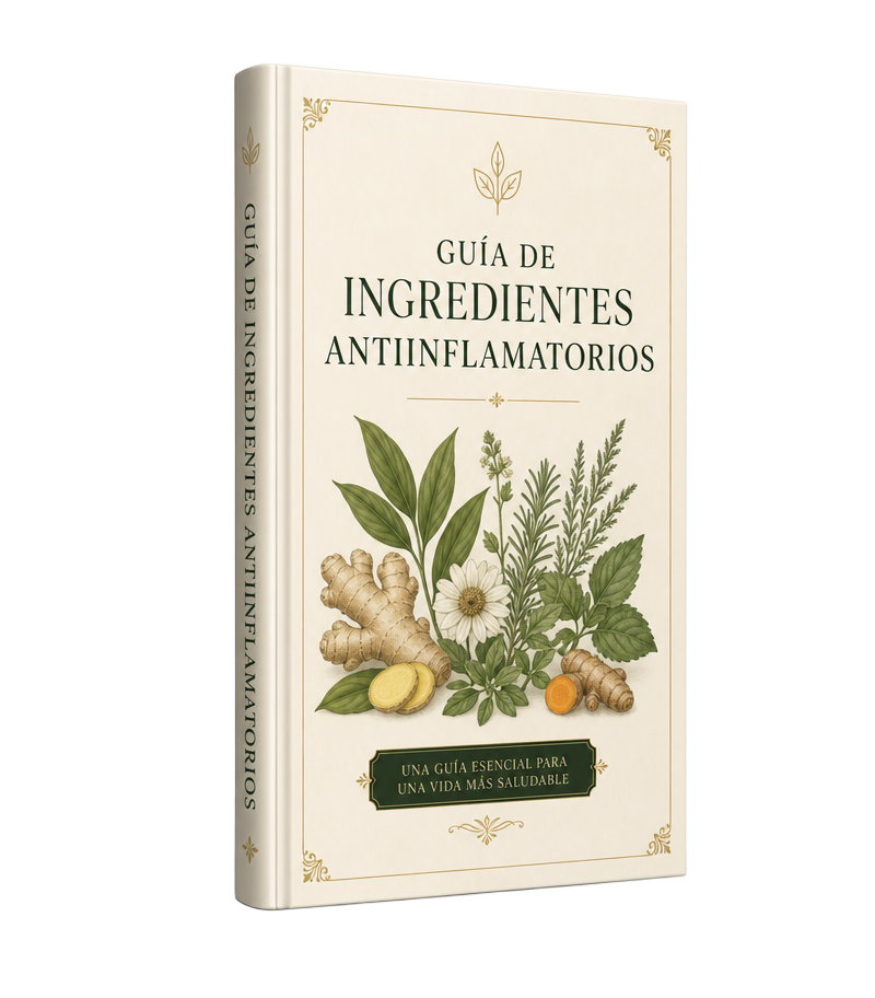 Mockup del bono Guía de Sustituciones, Especias y Aliños Antiinflamatorios
